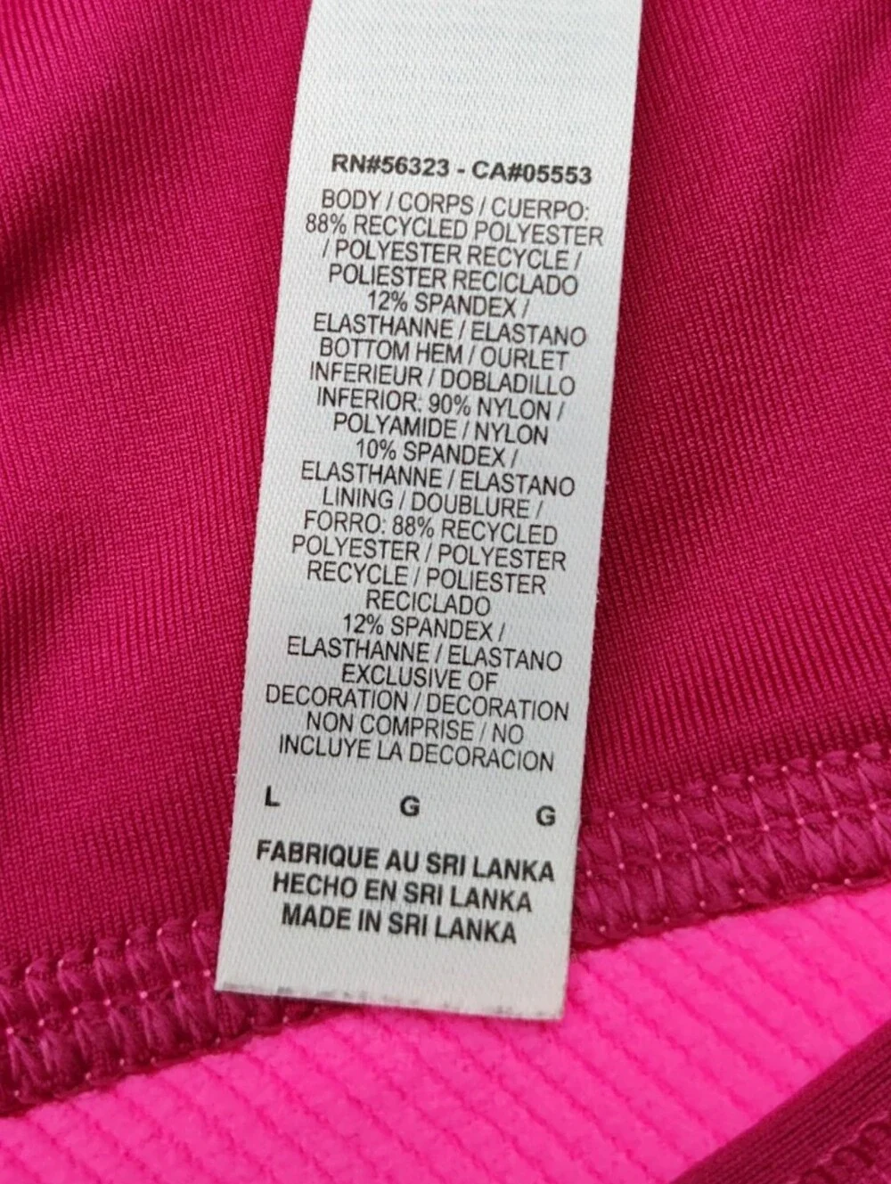 Nike Dri-FIT Pink Graphic Sports Bra – Women's Large